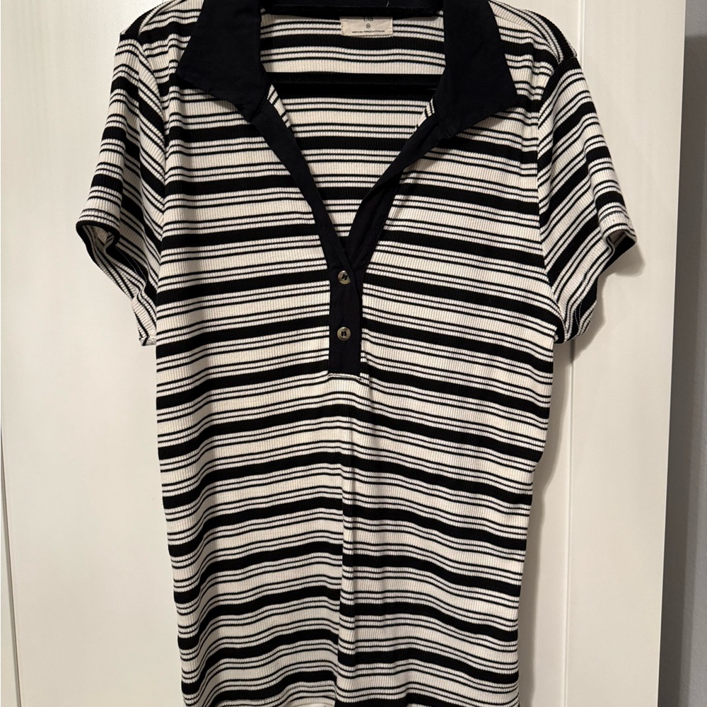 Stripe polo shirt